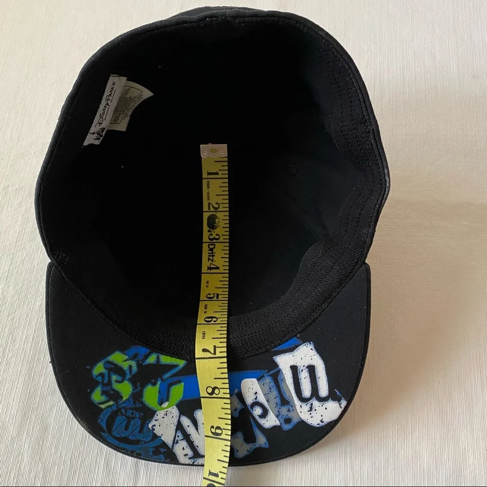 Disney Parks black Mickey mohawk hat size youth Scowling Mickey